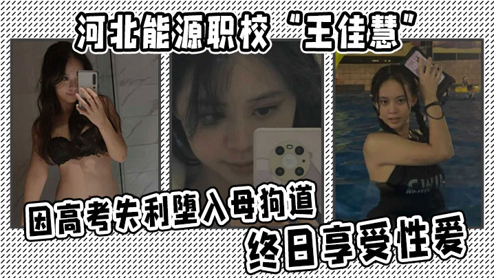 河北能源职校“王佳慧”因高考失利堕入母狗道，终日享受性爱}