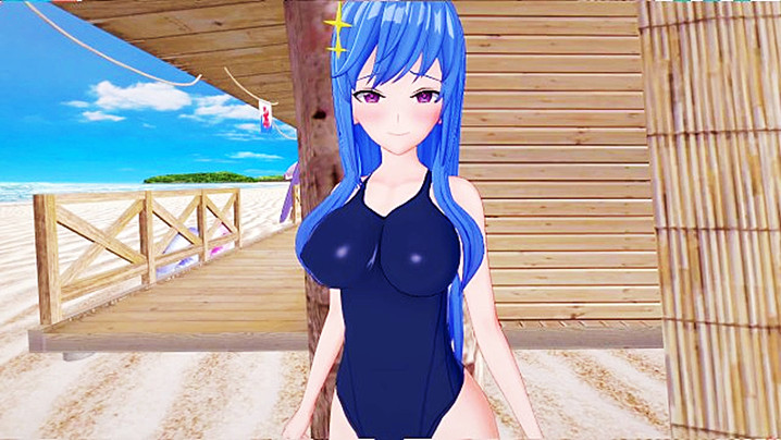 【3D】第一次在海滩上被操}