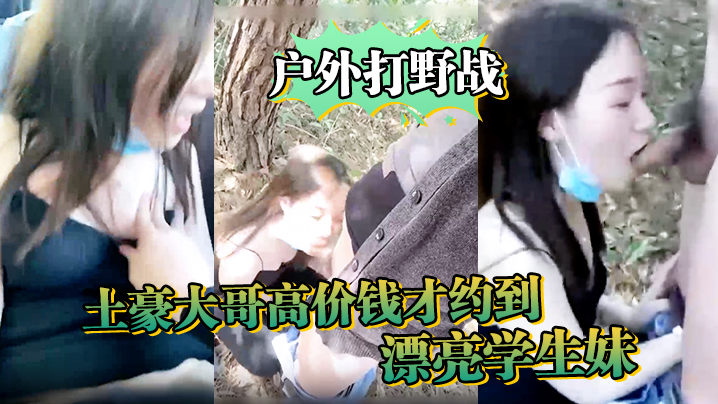 【户外打野战】土豪大哥高价钱才约到的漂亮学生妹,每月固定给好几万,随时叫随时玩}