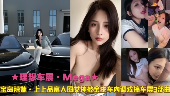 【理想车震·Meg.a】宝岛辣妹上上品富人圈女神被金主车内调戏搞车震3部曲}