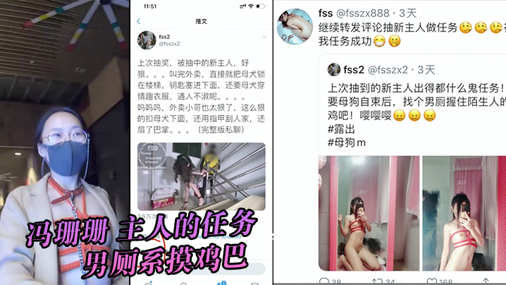 冯珊珊主人的任务，男厕系摸鸡巴}