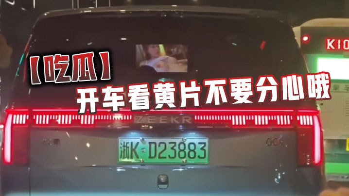 【吃瓜】开车看黄片不要分心哦}