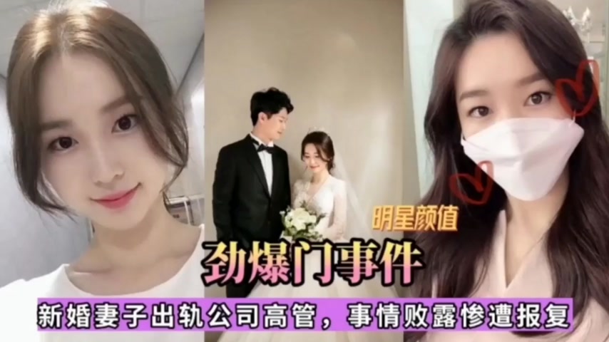 【劲爆门事件】明星颜值新婚妻子出轨公司高管，事情败露惨遭报复}