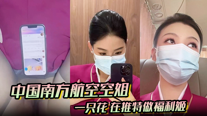 中国南方航空空姐 一只花 在推特做福利姬 飞机厕所与金主空震实拍 黑丝制服骚到爆}
