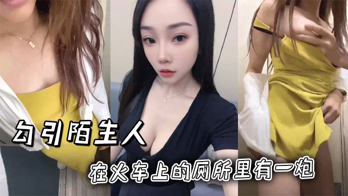 勾引陌生人在火车上的厕所里有一炮}